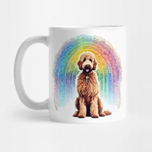 Goldendoodle Boho Rainbow Mug
